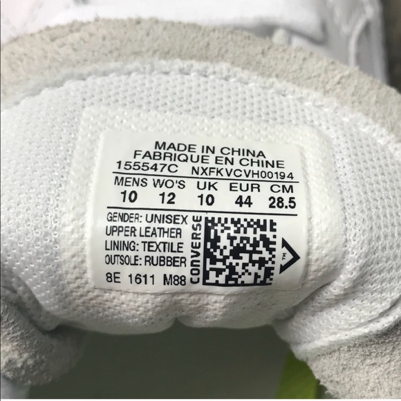 NWT Converse One Star OX White M AUTHENTIC - Picture 8 of 8